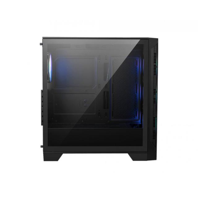 MSI - MAG Forge 320R AIRFLOW Micro Torre Negro, Transparente