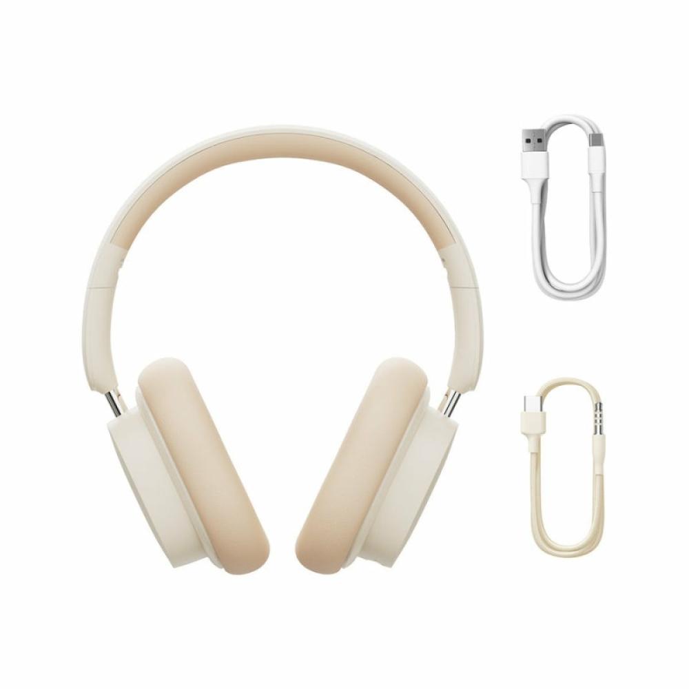 Baseus - Bowie D05 Auriculares Inalámbrico y alámbrico Diadema Llamadas/Música USB Tipo C Bluetooth Blanco