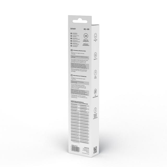 Savio - RC-09 do TV Samsung - Smart TV mando a distancia IR inalámbrico Botones