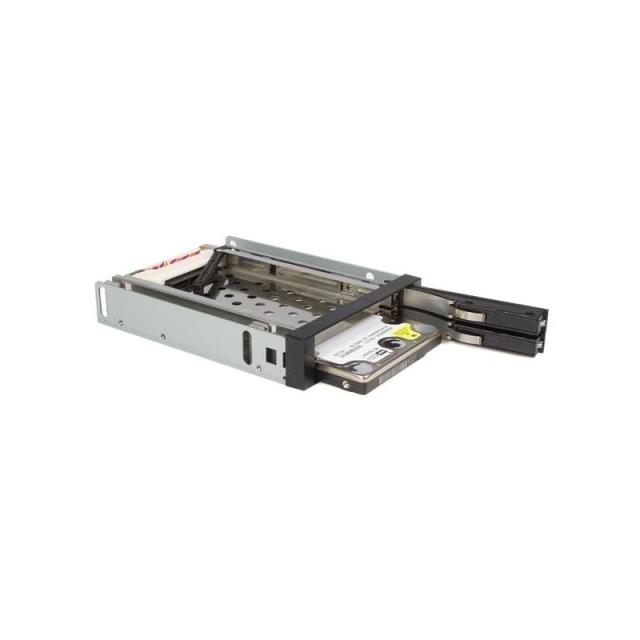 StarTech.com - Rack Móvil Backplane de 2 Discos Duros HDD SATA 2,5" Pulgadas sin Bandeja Bahía 3,5"