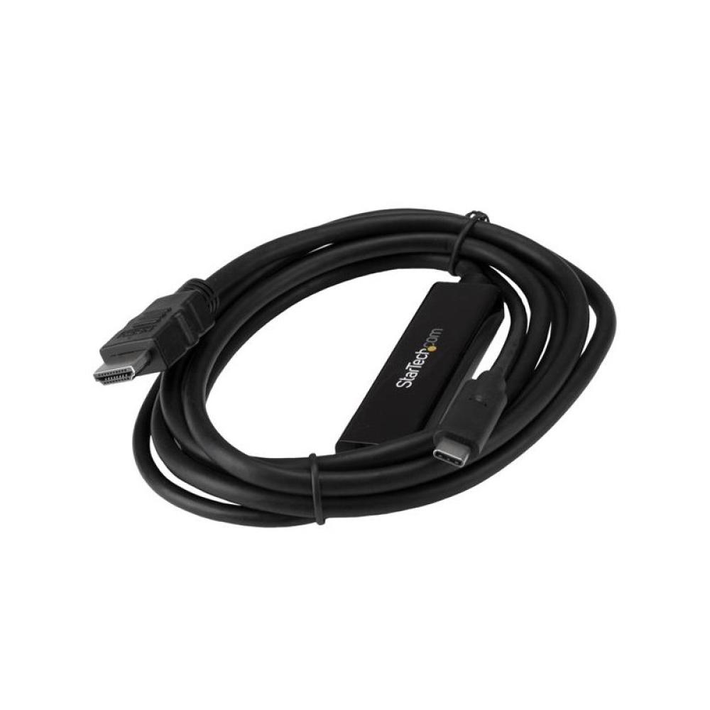 StarTech.com - Cable Adaptador USB-C a HDMI de 2m - Cable Conversor de USB-C a HDMI para Ordenadores USB Tipo C 4K 30Hz - Negro