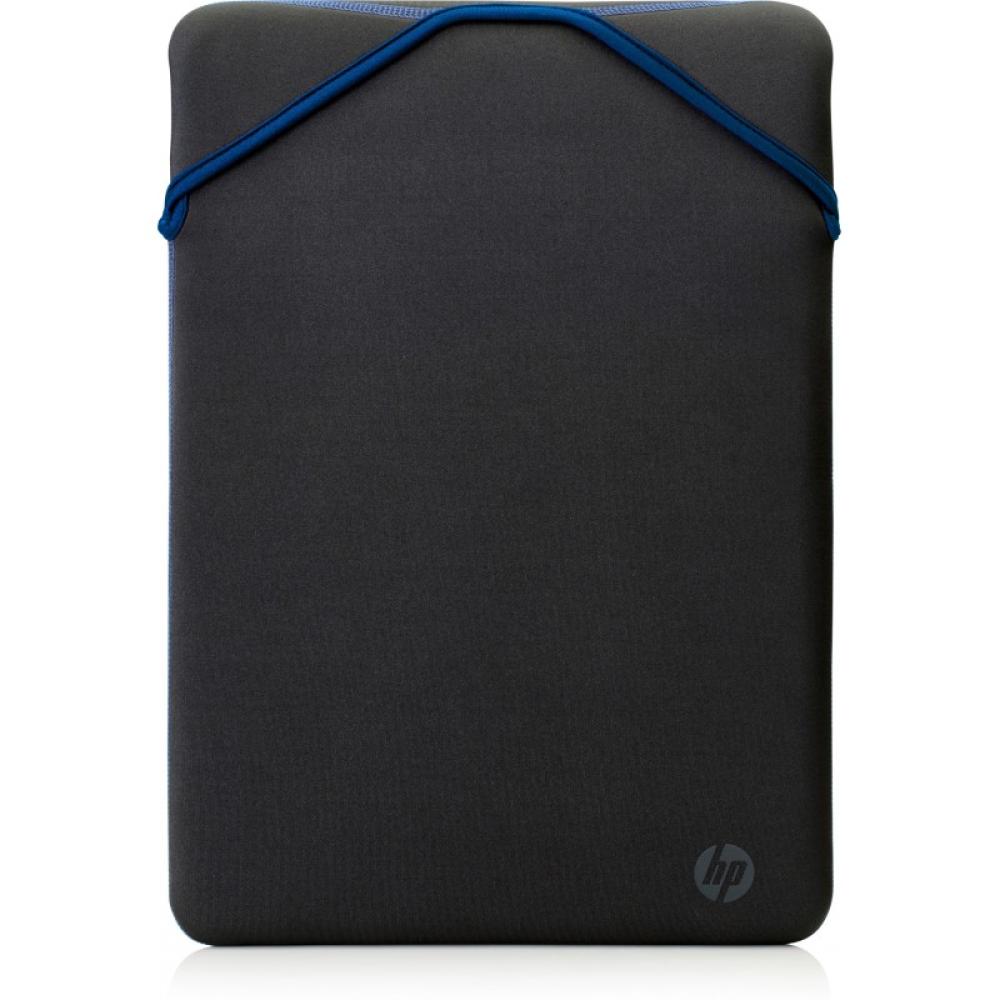 HP - Funda protectora reversible para portátil de 14 pulgadas, negra/azul