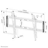 Neomounts - WL35-550BL16 Soporte de pared para TV 42-86" - inclinable - fácil montaje