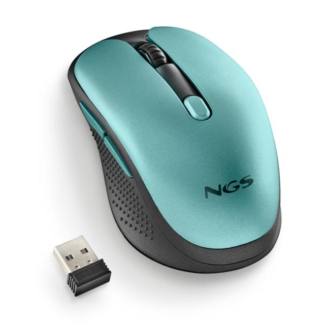 NGS - EVO RUST ratón Oficina mano derecha RF inalámbrico Óptico 1600 DPI - NGS-MOUSE-1215