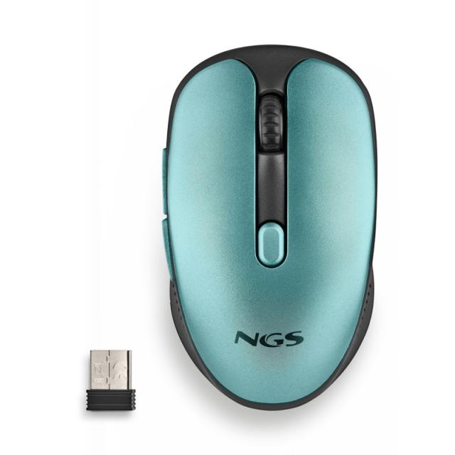 NGS - EVO RUST ratón Oficina mano derecha RF inalámbrico Óptico 1600 DPI - NGS-MOUSE-1215
