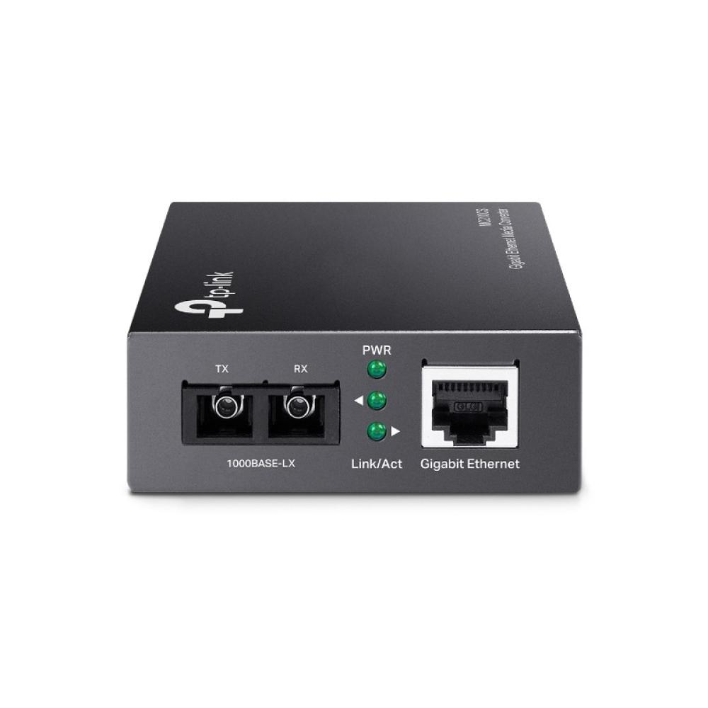 TP-Link - MC210CS convertidor de medio 1000 Mbit/s 1310 nm Monomodo Negro - MC210CS V1