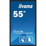 iiyama - TF5539AS-B1AG pantalla de señalización Diseño de quiosco 138,7 cm (54.6") LED 435 cd / m² 4K Ultra HD Negro Pantalla tá