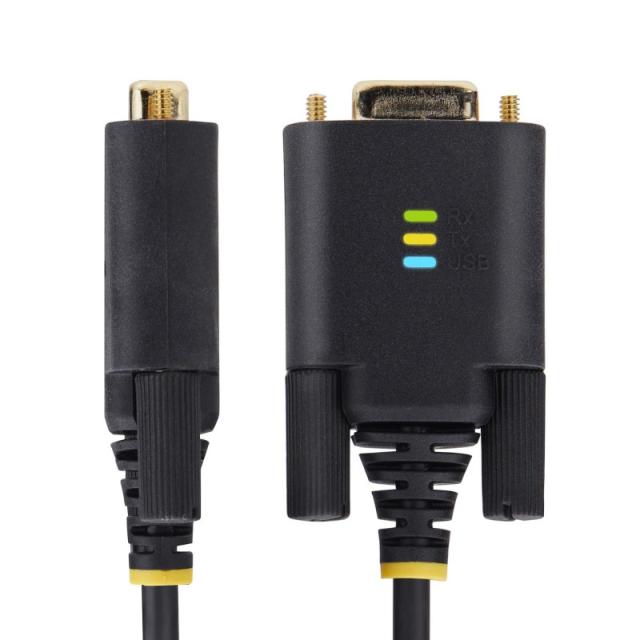 StarTech.com - Cable Adaptador USB a Serie DB9 RS232 FTDI de 2m - Retención COM - Tornillos DB9 Intercambiables - USB-A a DB9 RS