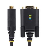 StarTech.com - Cable Adaptador USB a Serie DB9 RS232 FTDI de 2m - Retención COM - Tornillos DB9 Intercambiables - USB-A a DB9 RS