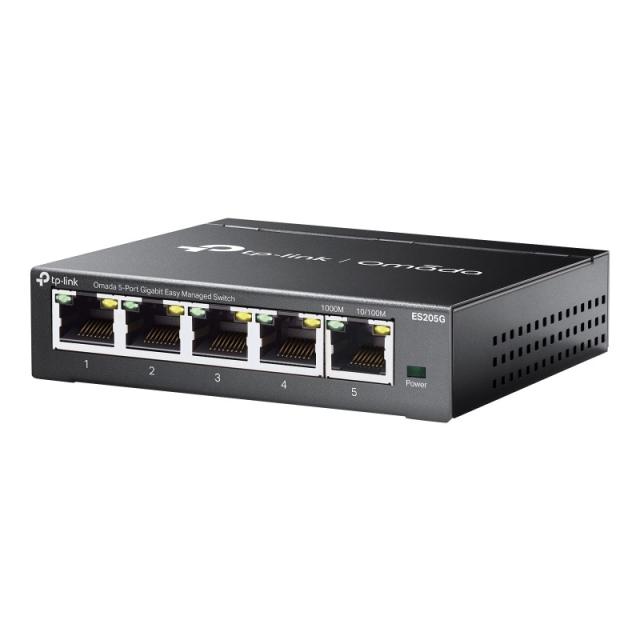 TP-Link - Omada ES205G switch Gestionado Gigabit Ethernet (10/100/1000) Negro