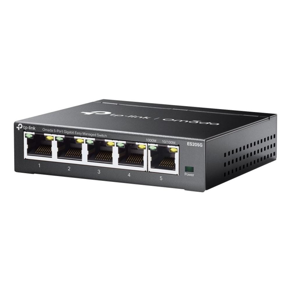 TP-Link - Omada ES205G switch Gestionado Gigabit Ethernet (10/100/1000) Negro