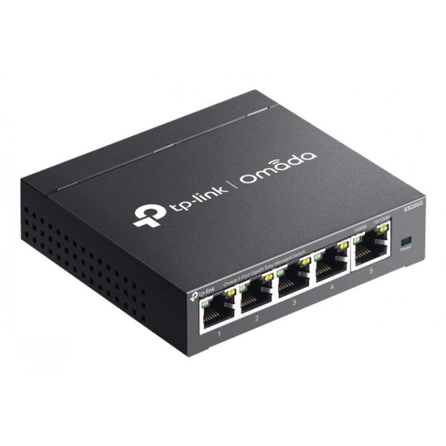 TP-Link - Omada ES205G switch Gestionado Gigabit Ethernet (10/100/1000) Negro