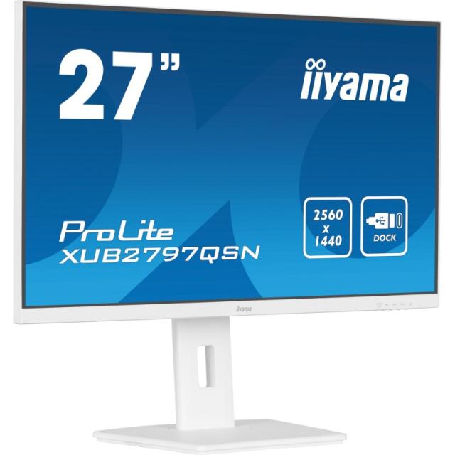 iiyama - G-MASTER XUB2797QSN-W2 pantalla para PC 68,6 cm (27") 2560 x 1440 Pixeles Quad HD LED Blanco