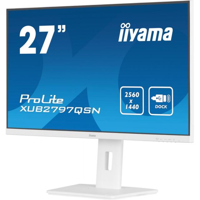 iiyama - G-MASTER XUB2797QSN-W2 pantalla para PC 68,6 cm (27") 2560 x 1440 Pixeles Quad HD LED Blanco