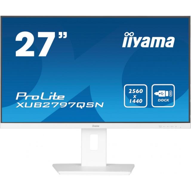 iiyama - G-MASTER XUB2797QSN-W2 pantalla para PC 68,6 cm (27") 2560 x 1440 Pixeles Quad HD LED Blanco