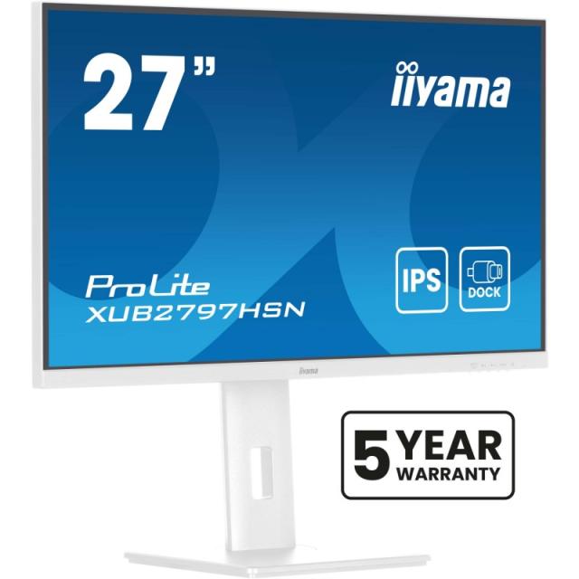 iiyama - ProLite XUB2797HSN-W2 pantalla para PC 68,6 cm (27") 1920 x 1080 Pixeles Full HD LED Blanco