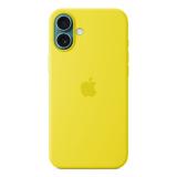 Apple - Funda de silicona con MagSafe para el iPhone 16 Plus - Amarillo carambola