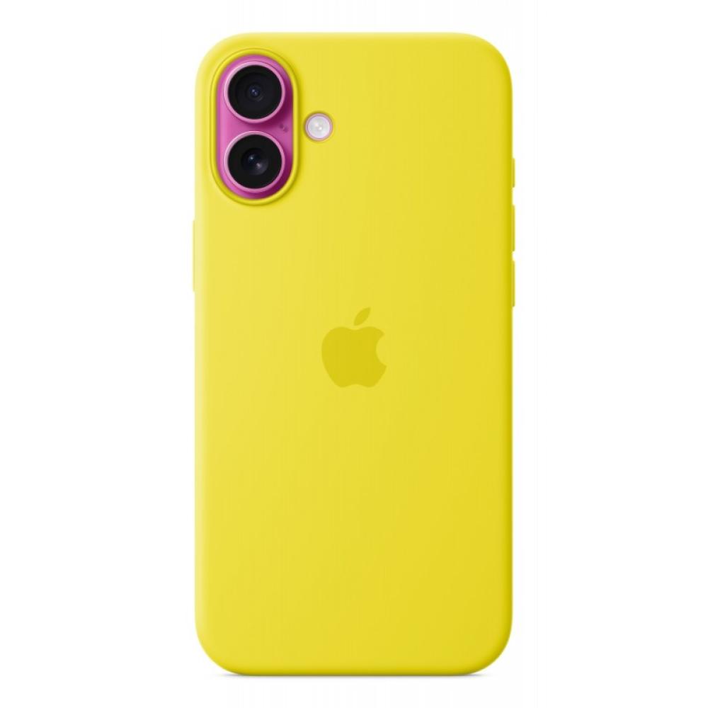 Apple - Funda de silicona con MagSafe para el iPhone 16 Plus - Amarillo carambola