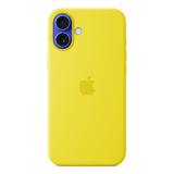Apple - Funda de silicona con MagSafe para el iPhone 16 Plus - Amarillo carambola