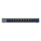NETGEAR - GS108MX-100EUS switch No administrado L2 Gigabit Ethernet (10/100/1000) Montaje en pared/escritorio