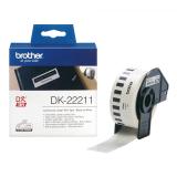 Brother - DK-22211 cinta para impresora de etiquetas Negro sobre blanco