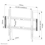 Neomounts - WL30-550BL16 Soporte de pared para TV 42-86" - ultra plano - fácil montaje