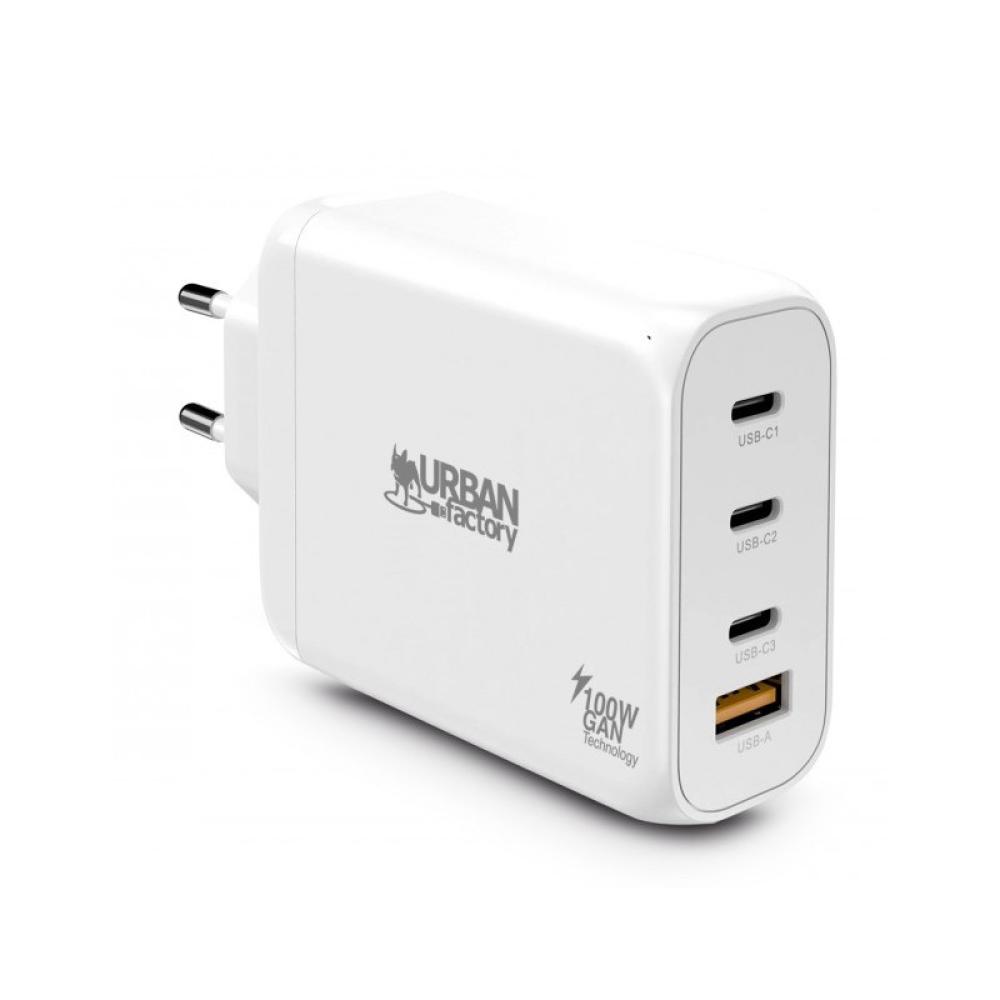 Urban Factory - GPS14UF cargador de dispositivo móvil Universal Blanco Corriente alterna Carga rápida Interior