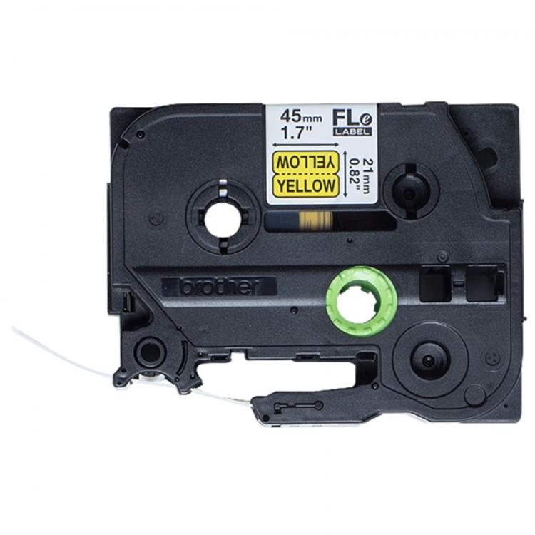 Brother - FLE-6511 cinta para impresora de etiquetas Negro sobre amarillo