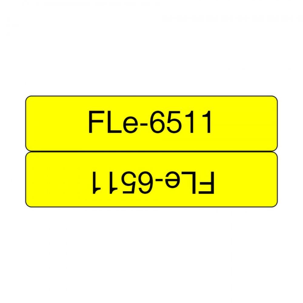 Brother - FLE-6511 cinta para impresora de etiquetas Negro sobre amarillo