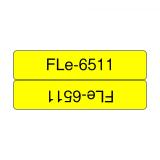 Brother - FLE-6511 cinta para impresora de etiquetas Negro sobre amarillo