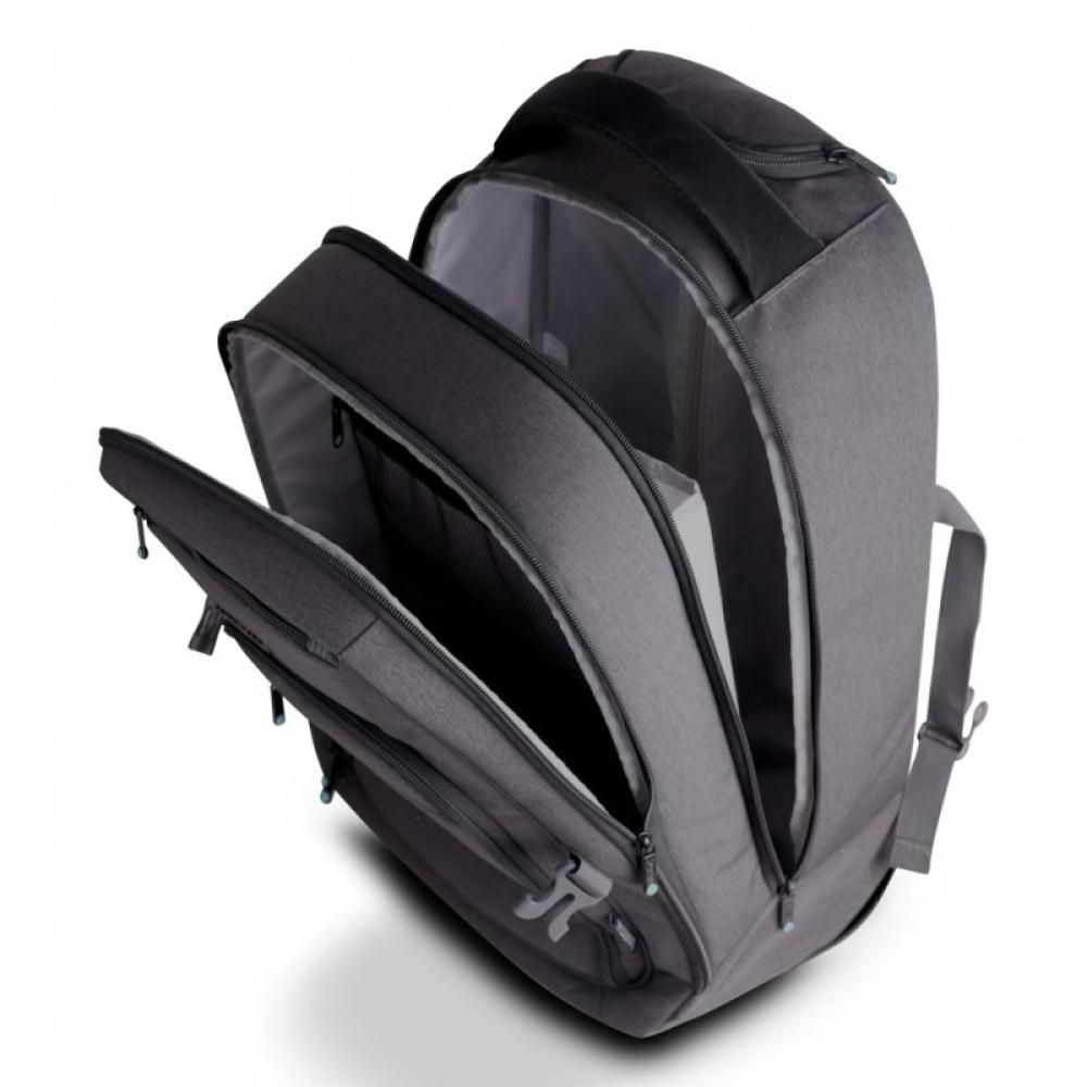 Urban Factory - TPE15UF mochila Mochila de viaje Gris Tereftalato de polietileno reciclado (rPET)