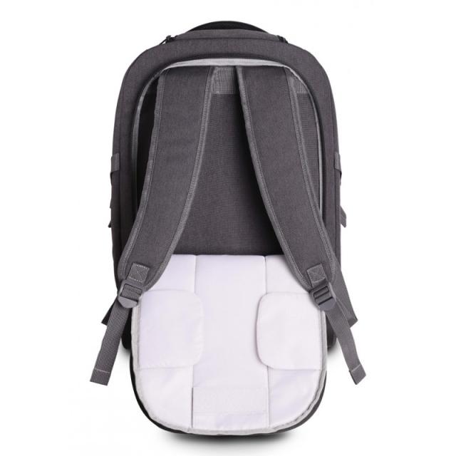 Urban Factory - TPE15UF mochila Mochila de viaje Gris Tereftalato de polietileno reciclado (rPET)