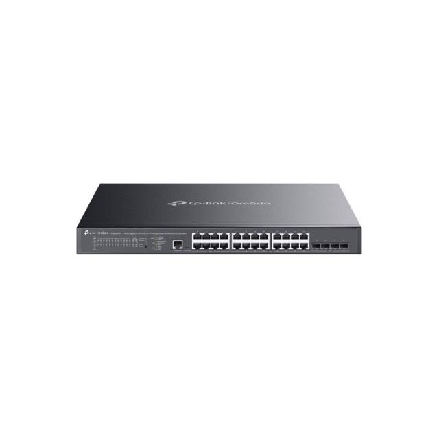TP-Link - Omada SG3428XMPP switch Gestionado L2+ Gigabit Ethernet (10/100/1000) Energía sobre Ethernet (PoE) 1U Negro