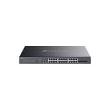 TP-Link - Omada SG3428XMPP switch Gestionado L2+ Gigabit Ethernet (10/100/1000) Energía sobre Ethernet (PoE) 1U Negro