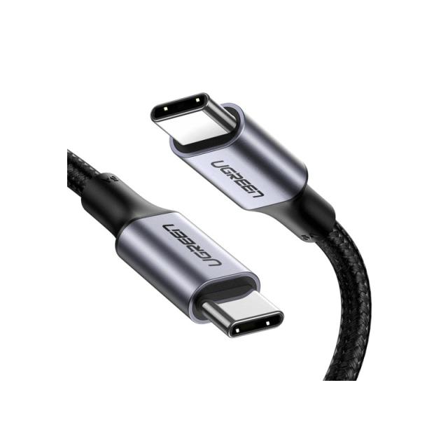Ugreen - 70427 cable USB USB 2.0 1 m USB C Negro, Plata