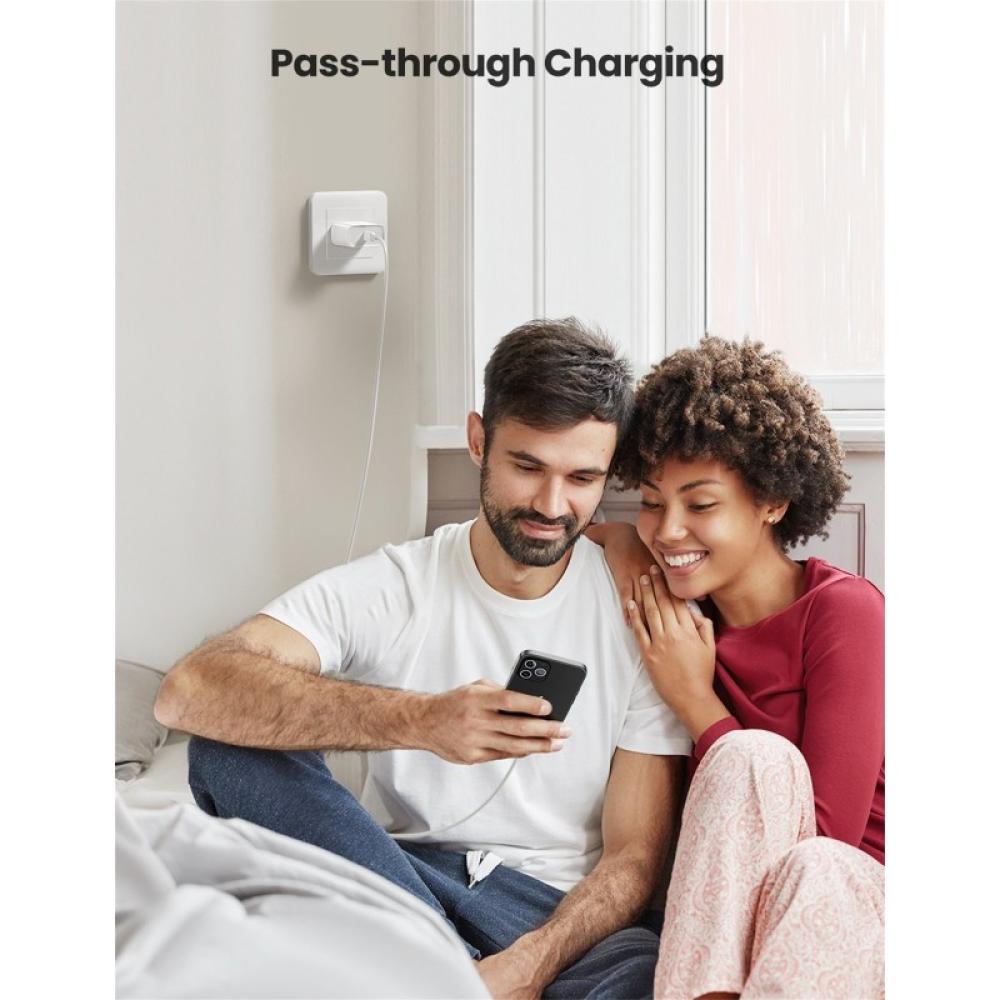 Ugreen - 60450 cargador de dispositivo móvil Universal Blanco Corriente alterna Carga rápida Interior