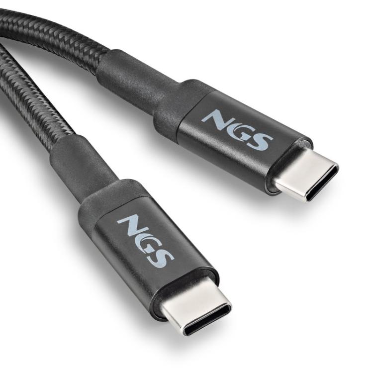 NGS - KNOT 65W-2 cable USB USB 2.0 2 m USB C Negro