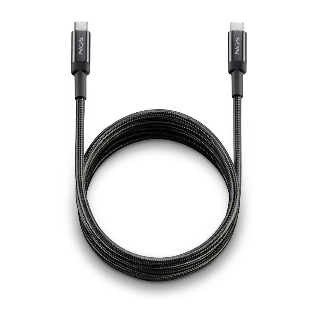 NGS - KNOT 65W-2 cable USB USB 2.0 2 m USB C Negro