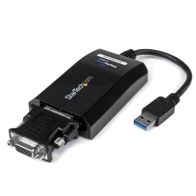 StarTech.com - Cable Adaptador USB 3.0 a DVI / VGA - 2048x1152 - Adaptador Gráfico Externo de Vídeo - Convertidor Externo de Víd