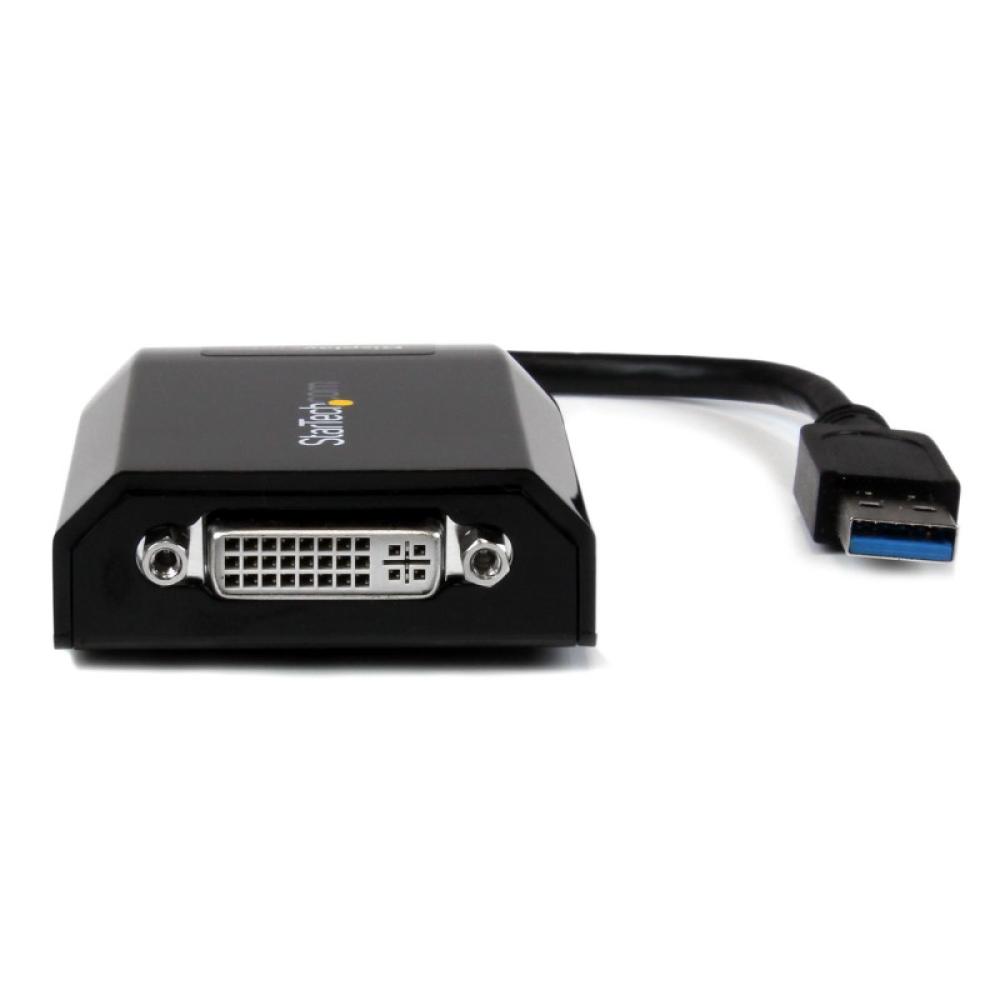 StarTech.com - Cable Adaptador USB 3.0 a DVI / VGA - 2048x1152 - Adaptador Gráfico Externo de Vídeo - Convertidor Externo de Víd