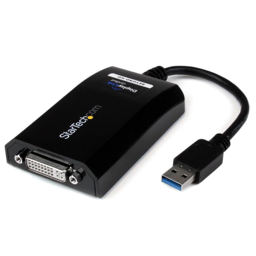 StarTech.com - Cable Adaptador USB 3.0 a DVI / VGA - 2048x1152 - Adaptador Gráfico Externo de Vídeo - Convertidor Externo de Víd