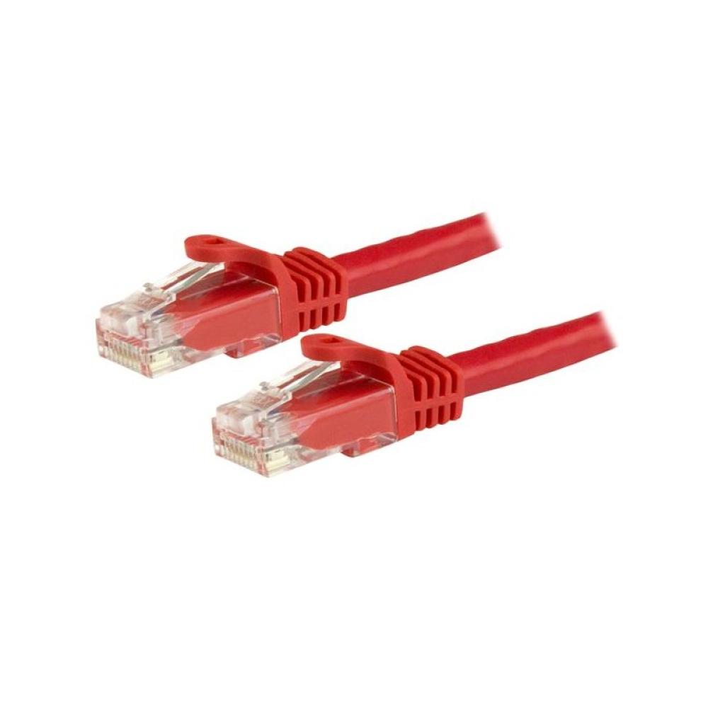 StarTech.com - Cable de 1,5m Cat6 Ethernet de Red Rojo - RJ45 sin Enganches - 24AWG