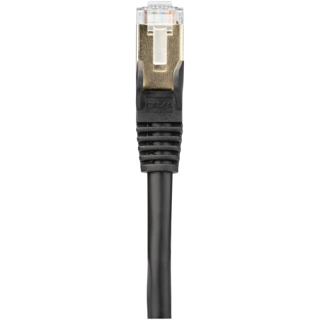 StarTech.com - Cable 10m Ethernet CAT6a - Cable de Red de 10 Gigabits Blindado Snagless RJ45 PoE de 100W - Latigui - 6ASPAT10MBK