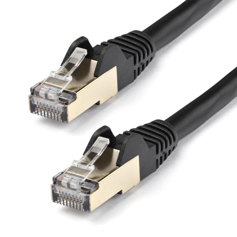 StarTech.com - Cable 10m Ethernet CAT6a - Cable de Red de 10 Gigabits Blindado Snagless RJ45 PoE de 100W - Latigui - 6ASPAT10MBK