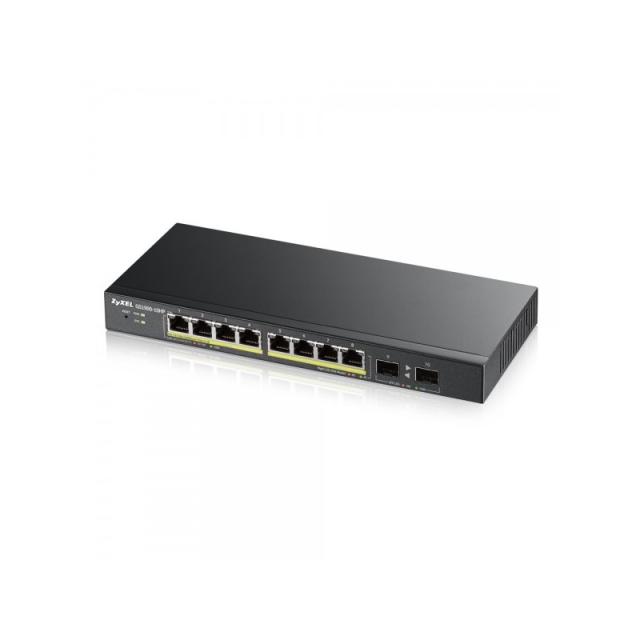 Zyxel - GS1900-8HP v3 PoE Gestionado L2 Gigabit Ethernet (10/100/1000) Energía sobre Ethernet (PoE) Negro