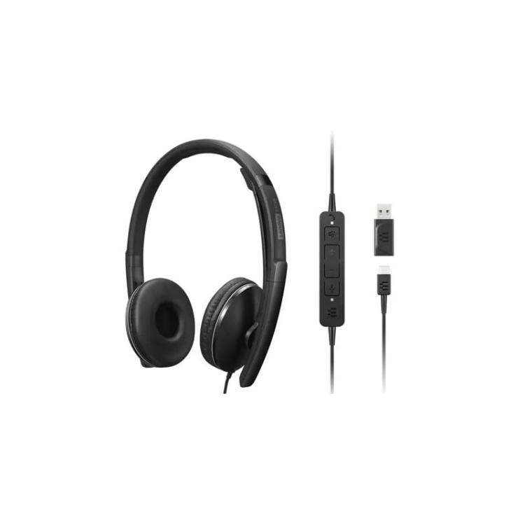 Lenovo - 4XD1M45627 auricular y casco Auriculares Alámbrico Diadema USB Tipo C Negro