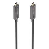 AISENS - Cable USB 3.1 Gen2 10Gbps AOC 4K@60Hz 3A 60W E-Marker, tipo USB-C/M-USB-C/M, Negro, 7.5m