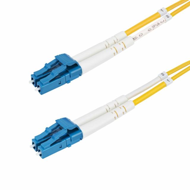 StarTech.com - Cable de Fibra Óptica Dúplex LC a LC (UPC) OS2 Monomodo de 10m - 9/125µm - 100G - Resistente a Dobleces - Low Ins