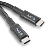 NGS - KNOT 100W-2 cable USB USB 2.0 2 m USB C Negro