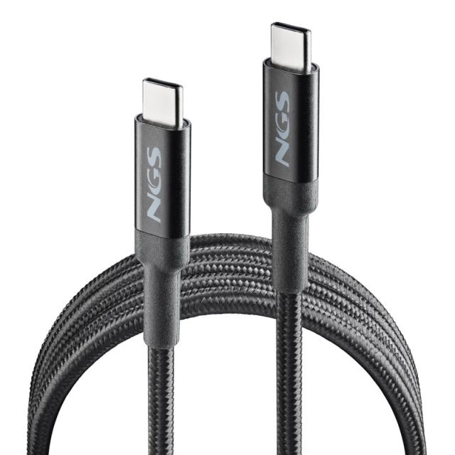 NGS - KNOT 65W-3 cable USB USB 2.0 3 m USB C Negro